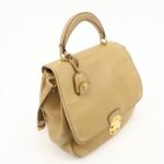 MIU MIU Leather 2Way Shoulder Bag Hand Bag Beige Used - 图片 4