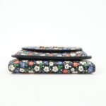 MIU MIU Leather Wallet Compact Flower Black Multicolor Used - 图片 5