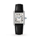 Cartier Tank Must, Large model, quartz movement, steel, leather-P17311178