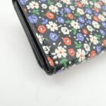 MIU MIU Leather Wallet Compact Flower Black Multicolor Used - 图片 8