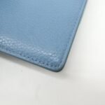 MIU MIU Vitello Dino Leather Card Case Light Blue 5MF031 Used - 图片 9