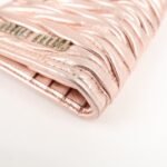 MIU MIU Matelasse Leather Bi-fold Wallet Metalic Pink 5MV016 Used - 图片 9