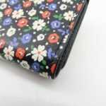 MIU MIU Leather Wallet Compact Flower Black Multicolor Used - 图片 9