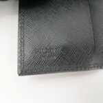 PRADA Triangle Logo Saffiano Leather Key Case Black 1M0222 Used - 图片 19