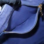 PRADA Logo Canapa Canvas 2Way Tote Bag Hand Bag Navy B2642B Used - 图片 22