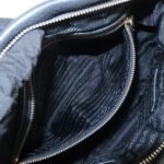 PRADA Nylon Leather 2WAY Bag Hand Bag Shoulder Bag Black BN2032 - 图片 23