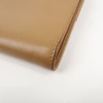 PRADA Triangle Logo Saffiano Leather Trifold Wallet Brown Used - 图片 9