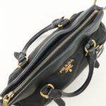 PRADA Nylon Leather 2WAY Bag Hand Bag Shoulder Bag Black BN2032 - 图片 21