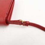PRADA Saffiano Leather Shoulder Long Wallet Red 1M1437 - 图片 8