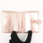 MIU MIU Matelasse Leather Bi-fold Wallet Metalic Pink 5MV016 Used - 图片 13