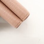 MIU MIU Leather Double Hook Bi-fold Wallet Pink Gold Hardware Used - 图片 13