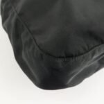 PRADA Triangle Logo Nylon Leather Shoulder bag Black - 图片 7