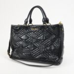 MIU MIU Leather 2Way Shoulder Bag Hand Bag Tote Bag Black - 图片 3