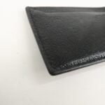 MIU MIU Leather Ribbon Card Case Black Gold Hardware 5MC208 Used - 图片 8