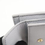 MIU MIU leather Card Case Coin Case Light Gray 5MC081 Used - 图片 17