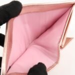 MIU MIU Matelasse Leather Bi-fold Wallet Metalic Pink 5MV016 Used - 图片 17