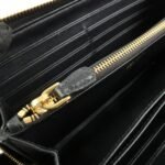 PRADA Vitello Move Leather Round Zippy Wallet Black 1ML506 Used - 图片 19