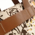 MIU MIU Leather Canvas 2Way Hand Bag Tote Bag Brown Pink 5BA085 Used - 图片 19