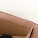 MIU MIU Leather Double Hook Bi-fold Wallet Pink Gold Hardware Used - 图片 18