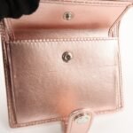 MIU MIU Matelasse Leather Bi-fold Wallet Metalic Pink 5MV016 Used - 图片 18