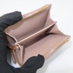 PRADA Logo Saffiano Leather Zippy Coin Case Pink Beige 1ML025 Used - 图片 18