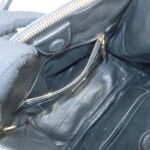 MIU MIU Denim Leather Biker 2Way Tote Bag Blue Black RN1031 Used - 图片 19