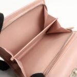 MIU MIU Matelasse Leather Tri-fold Wallet Pink Used - 图片 19