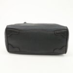PRADA Logo Leather Hand Bag Mini Boston Bag Black BL0471 Used - 图片 5