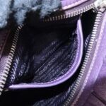 PRADA Ribbon Leather Shoulder Bag Hand Bag Purple Used - 图片 23