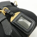 PRADA Nylon Leather 2WAY Bag Hand Bag Shoulder Bag Black BN2032 - 图片 19