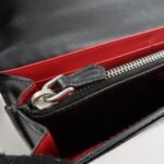 PRADA Leather Bi-Fold Long Wallet Black Silver Hardware 1MH037 Used - 图片 18