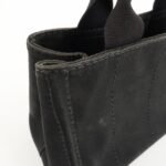 PRADA Logo Canapa Mini Canvas Tote Bag Hand Bag Black BN2439 Used - 图片 19