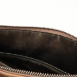 PRADA Triangle Logo Leather Shoulder Bag Hand Bag Brown Used - 图片 23