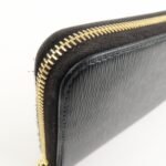 PRADA Vitello Move Leather Round Zippy Wallet Black 1ML506 Used - 图片 12