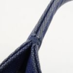 PRADA Logo Canapa Canvas 2Way Tote Bag Hand Bag Navy B2642B Used - 图片 9