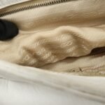 PRADA Triangle Logo Leather Nylon Shoulder Bag White Beige - 图片 23