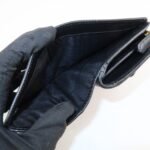PRADA Saffiano Leather Bi-Fold Wallet Black Red Gold 1ML018 Used - 图片 18