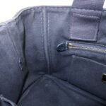 PRADA Logo Canapa Mini Canvas Tote Bag Hand Bag Black BN2439 Used - 图片 21
