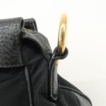 PRADA Nylon Leather 2WAY Bag Hand Bag Shoulder Bag Black BN2032 - 图片 16