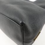 PRADA VITTELLO PHOENIX Triangle Logo Leather Shoulder Bag Black 1BC051 Used - 图片 15