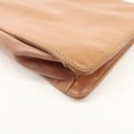 PRADA Triangle Logo Leather Shoulder Bag Hand Bag Brown Used - 图片 12