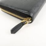 PRADA Vitello Move Leather Round Zippy Wallet Black 1ML506 Used - 图片 16