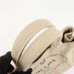 PRADA Logo Canapa Mini Canvas Tote Bag Hand Bag Beige 1BG439 Used - 图片 10