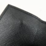 PRADA Triangle Logo Saffiano Leather Key Case Black 1M0222 Used - 图片 14