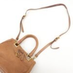 PRADA Logo Leather Ribbon 2Way Bag Hand Bag Brown BN2245 Used - 图片 6