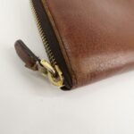 PRADA Saffiano Leather Round Zippy Long Wallet  Brown 1M0506 Used - 图片 6