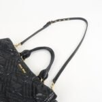 MIU MIU Leather 2Way Shoulder Bag Hand Bag Tote Bag Black - 图片 6