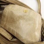 PRADA Triangle Logo VITELLOSHINE Leather 2Way Bag Beige BN1921 - 图片 21