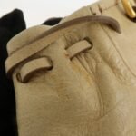 PRADA Triangle Logo VITELLOSHINE Leather 2Way Bag Beige BN1921 - 图片 14