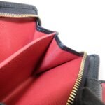 PRADA Saffiano Leather Bi-Fold Wallet Black Red Gold 1ML018 Used - 图片 19